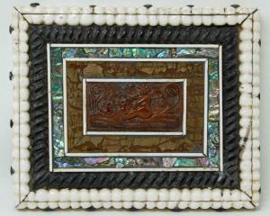 18th century, Plaque with Cupid and a pair of swans